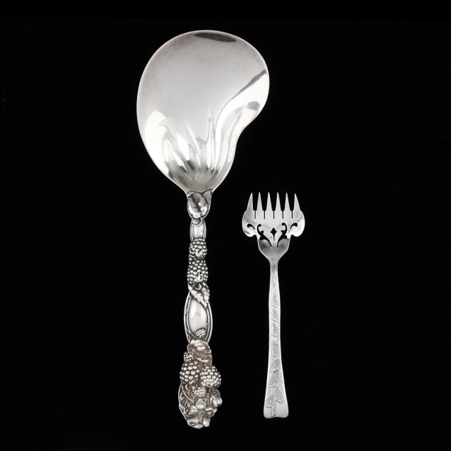 two-tiffany-co-sterling-silver-flatware-servers