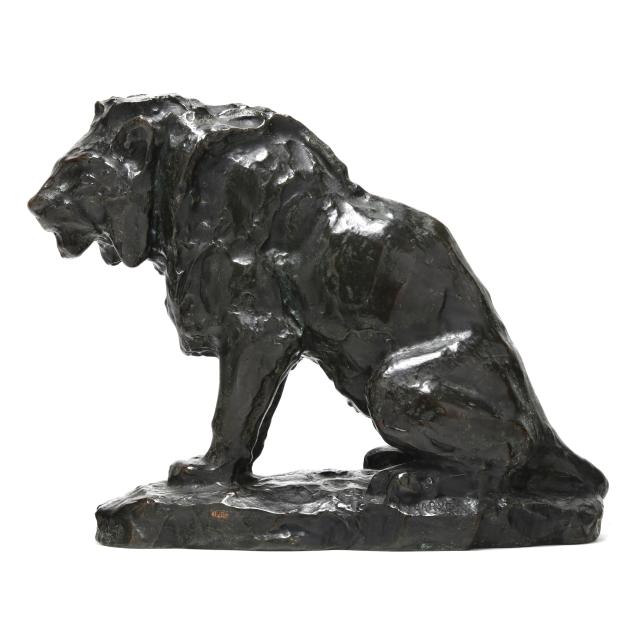 antoine-louis-barye-french-1796-1875-i-lion-assis-esquisse-i