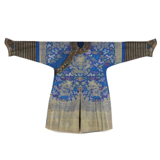 a-chinese-blue-ground-nine-dragon-robe