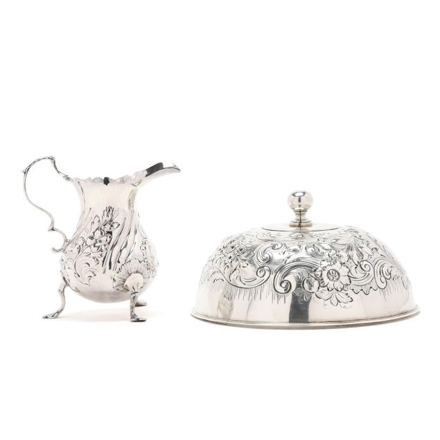 george-iii-silver-repousse-creamer-and-dish-cover
