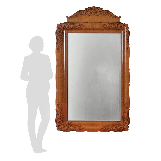large-continental-biedermeier-inlaid-burl-wood-mirror