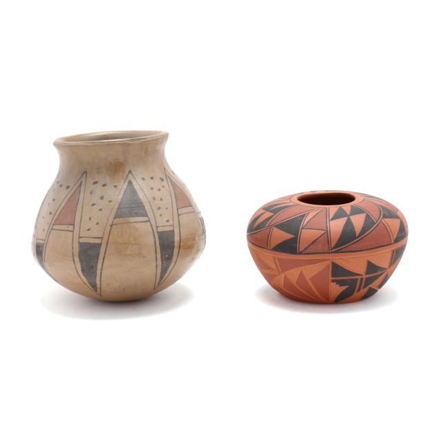 two-southwestern-native-american-pottery-vessels