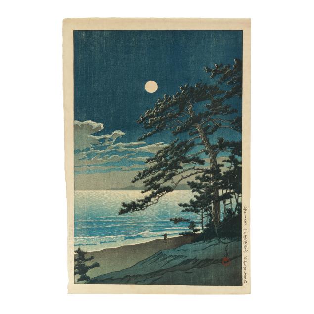 kawase-hasui-japanese-1883-1957-i-spring-moon-at-ninomiya-beach-i