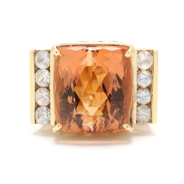 gold-orange-topaz-and-gem-set-ring