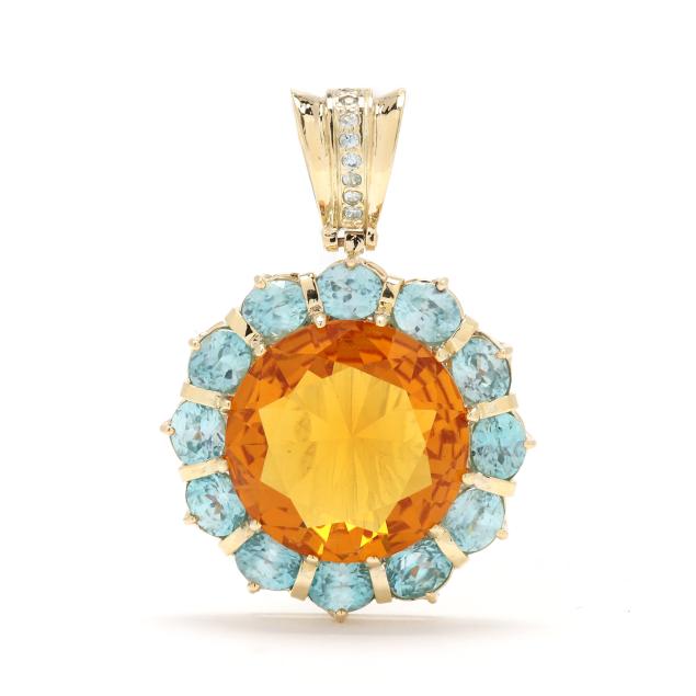 gold-citrine-and-topaz-flower-motif-pendant