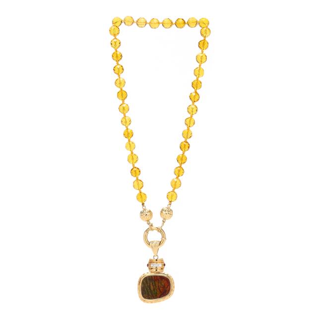 gold-citrine-and-ammolite-pendant-necklace