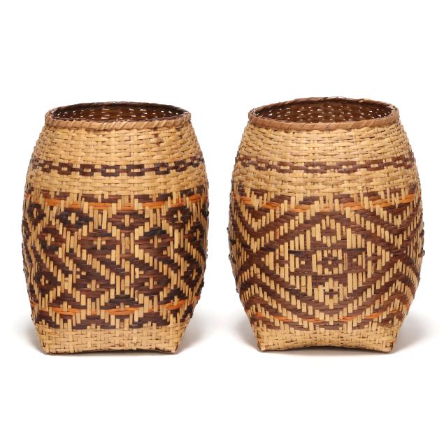 emma-emmaline-jackson-garrett-nc-1933-2015-two-cherokee-rivercane-planter-baskets