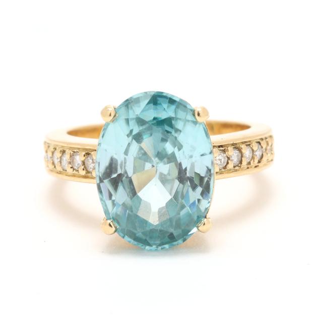 gold-blue-zircon-and-diamond-ring