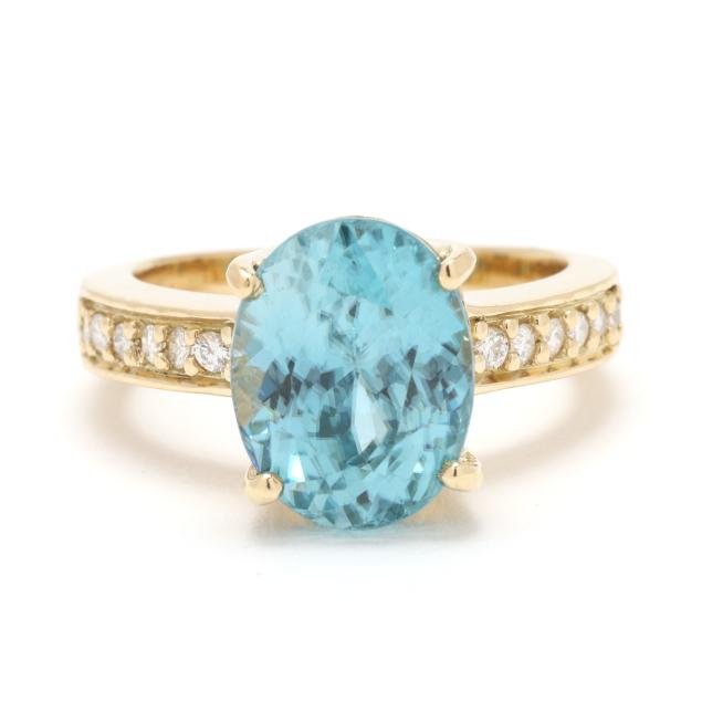 gold-blue-zircon-and-diamond-ring
