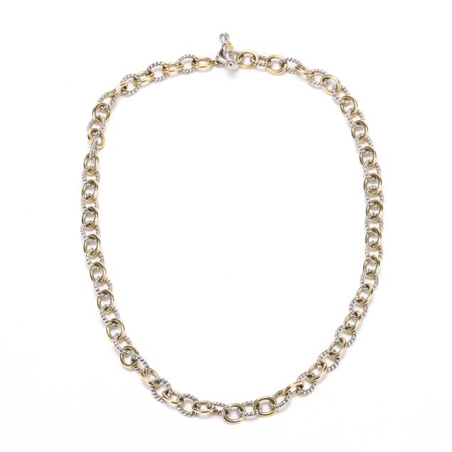 silver-and-gold-oval-link-necklace