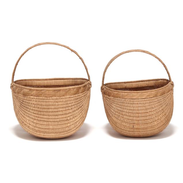 nelda-j-merritt-tn-1959-1997-two-fine-split-oak-egg-baskets