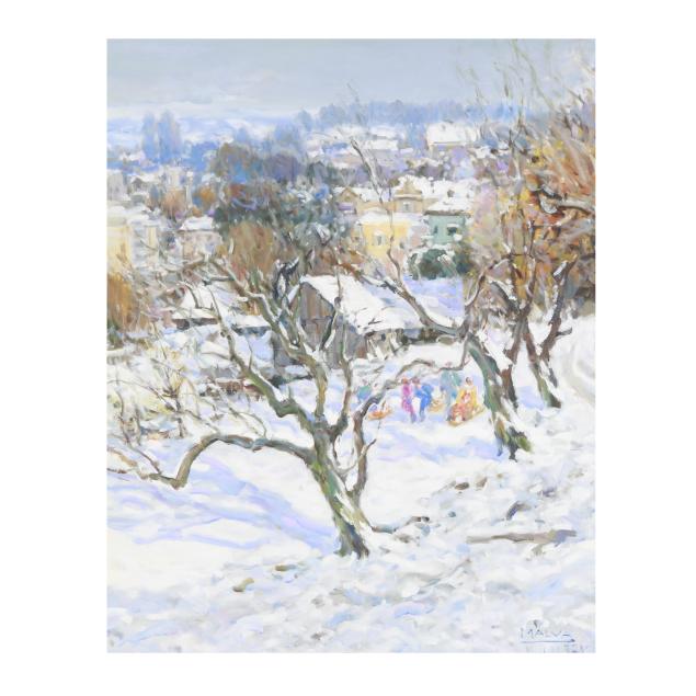 omar-hamdi-malva-syrian-1951-2015-i-the-warmth-of-the-snow-i