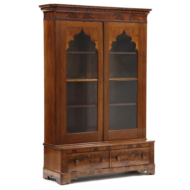american-classical-mahogany-step-back-bookcase