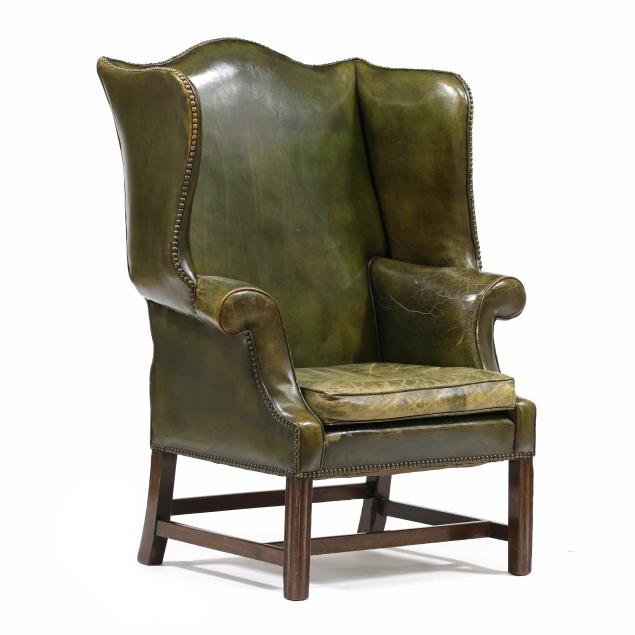 english-chippendale-leather-upholstered-mahogany-easy-chair