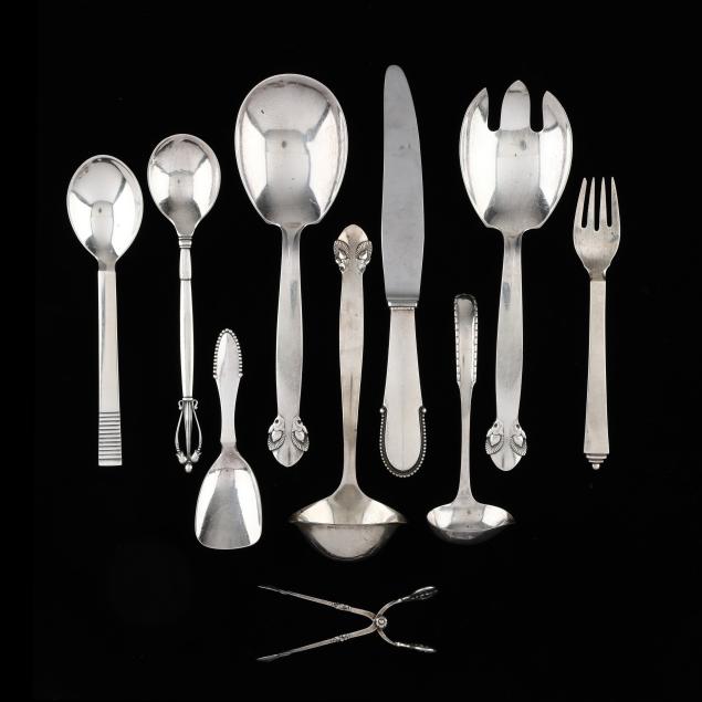 assortment-of-georg-jensen-sterling-silver-flatware