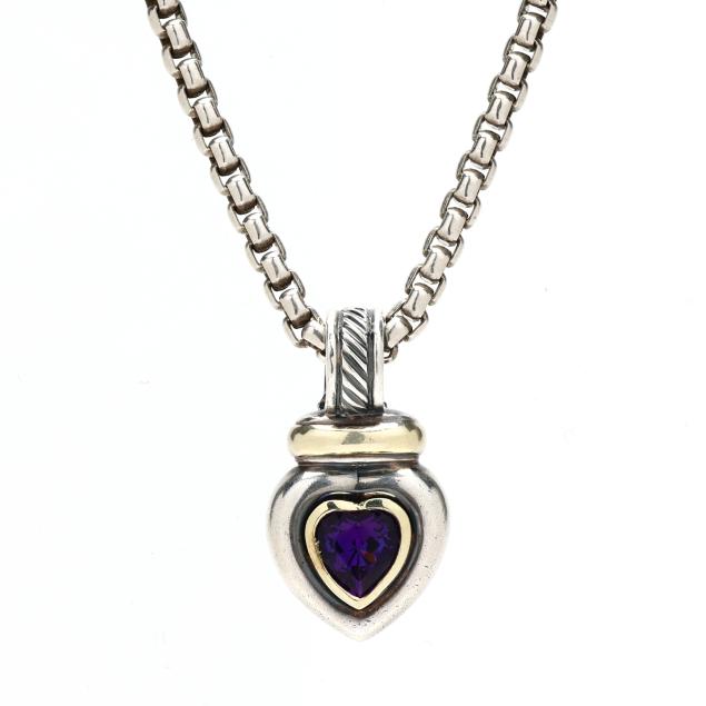 silver-and-amethyst-heart-motif-pendant-necklace-david-yurman