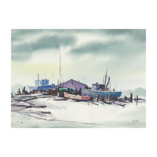 john-kolb-mciver-american-1930-2019-fishing-harbor