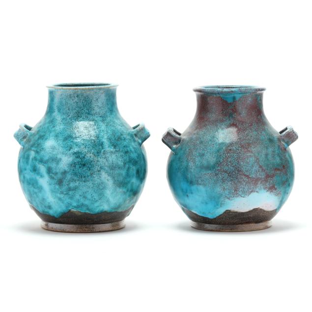 ben-owen-iii-seagrove-nc-b-1968-near-pair-of-chinese-blue-vases