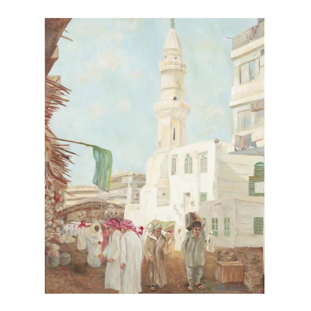joe-cox-nc-1915-1997-middle-eastern-scene