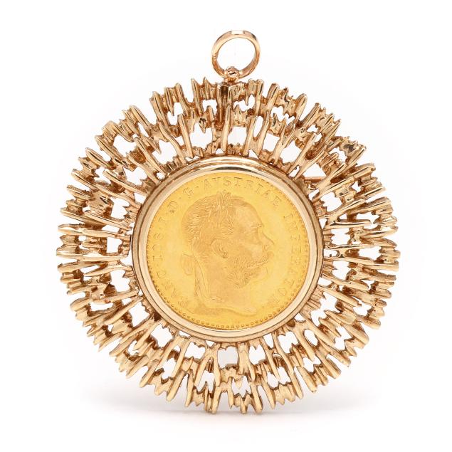 gold-austrian-1-ducat-coin-brooch-pendant