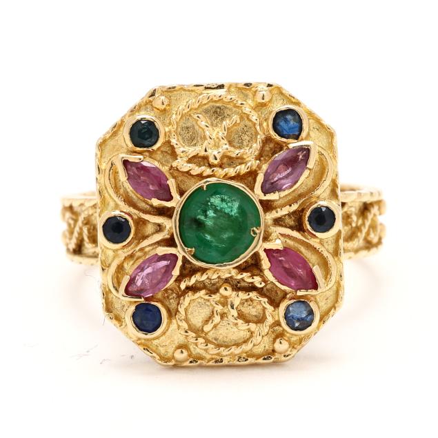 gold-emerald-ruby-and-sapphire-ring