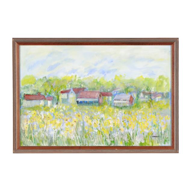 freda-badrock-nc-farm-landscape-with-blooming-daffodils