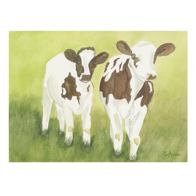 contemporary-watercolor-painting-of-cows-signed-joanna