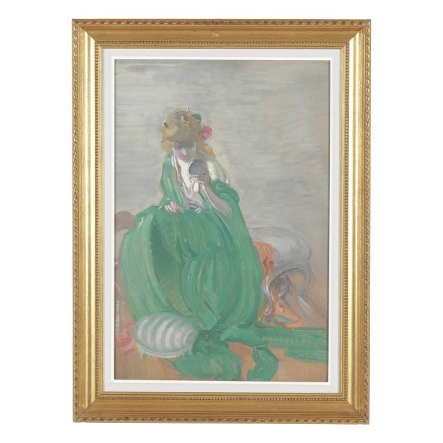 continental-school-circa-1900-woman-with-hand-mirror