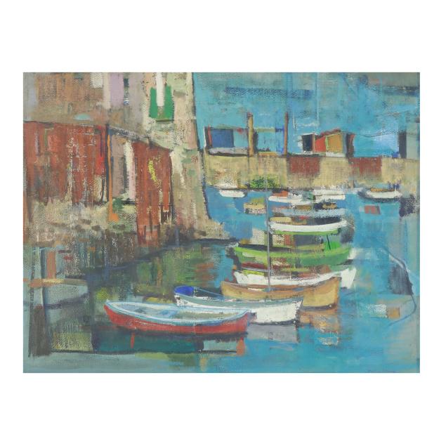 philip-moose-nc-1921-2001-i-harbor-camogli-italy-i