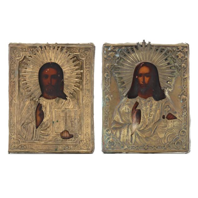two-antique-eastern-orthodox-oklad-icons-of-christ