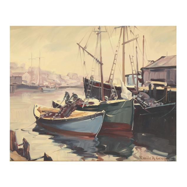 emile-gruppe-american-1896-1978-i-unloading-the-nets-i