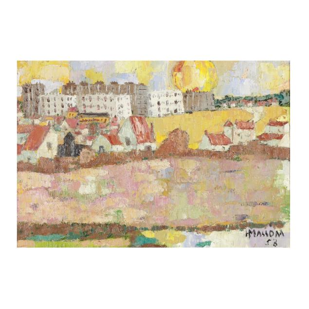 herve-masson-mauritian-1919-1980-cityscape