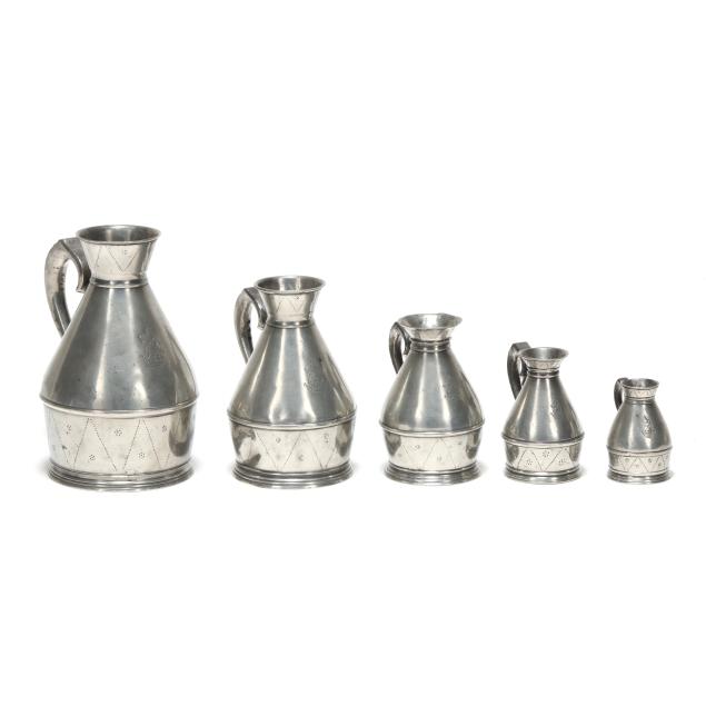austen-and-sons-five-pewter-haystack-measures
