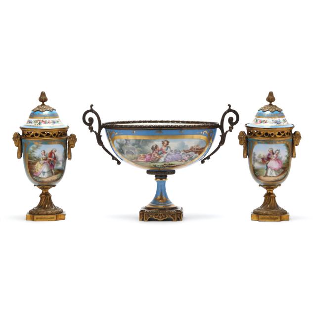 sevres-style-painted-porcelain-and-ormolu-garniture-set