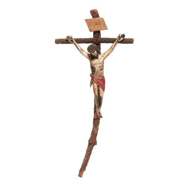 carved-and-painted-wood-christ-on-the-cross