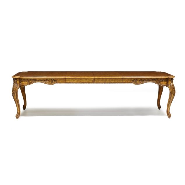 maitland-smith-louis-xv-style-carved-mahogany-dining-table