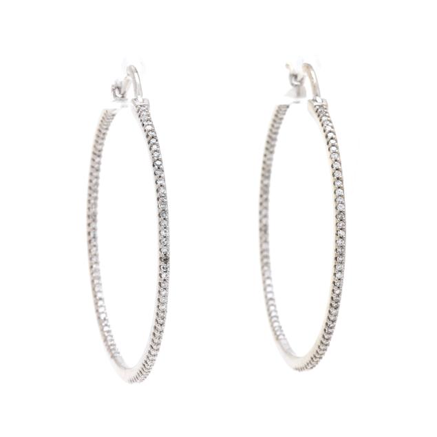 white-gold-and-diamond-inside-out-hoop-earrings