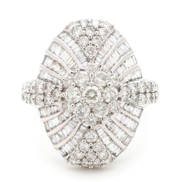 white-gold-and-diamond-cluster-ring