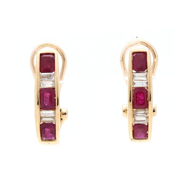 gold-ruby-and-diamond-hoop-earrings