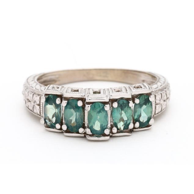 white-gold-and-synthetic-alexandrite-ring