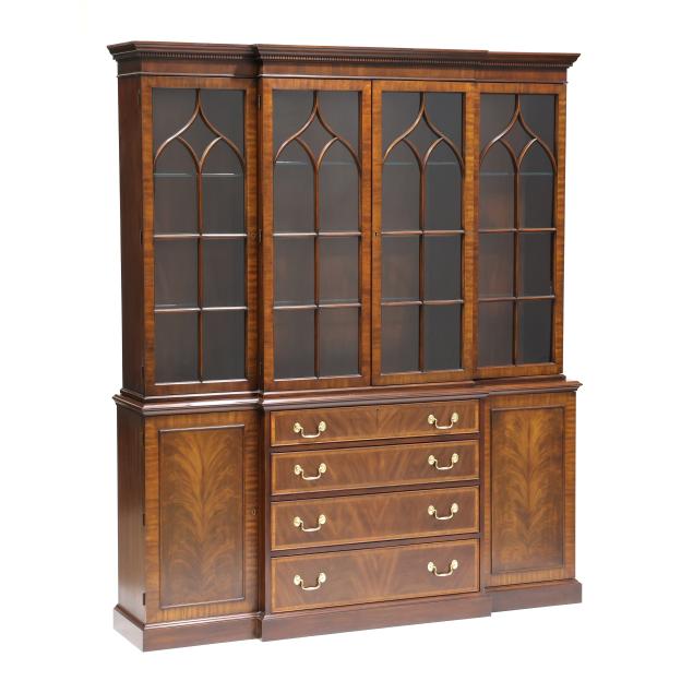 henkel-harris-chippendale-style-inlaid-mahogany-breakfront