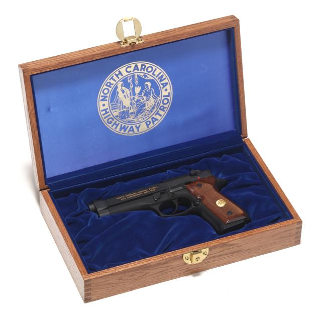 beretta-92fs-north-carolina-state-highway-patrol-60th-anniversary-9mm-semi-automatic-pistol-with-wooden-display-case