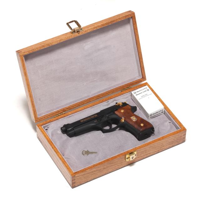 beretta-92fs-north-carolina-state-highway-patrol-70th-anniversary-40-s-w-semi-automatic-pistol-w-wooden-display-case