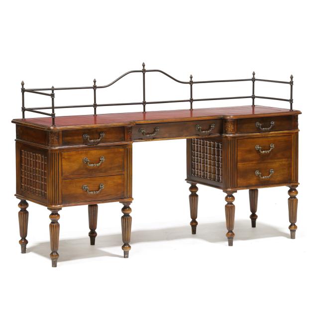 theodore-alexander-louis-xvi-style-mahogany-and-leather-kneehole-desk