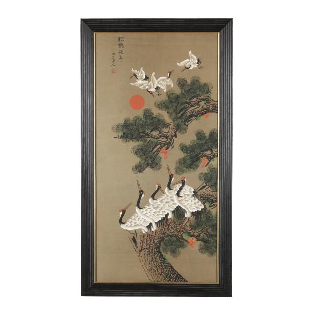 contemporary-chinese-framed-scroll-painting