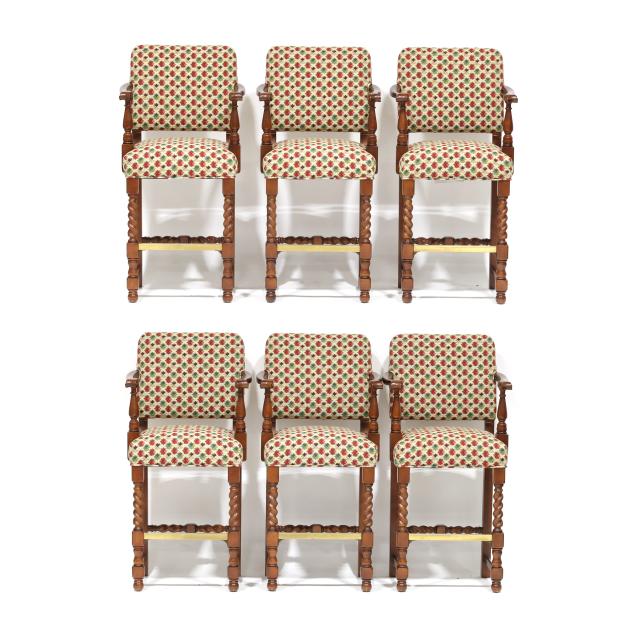 charles-stewart-set-of-six-barstools-in-brunschwig-fils-upholstery