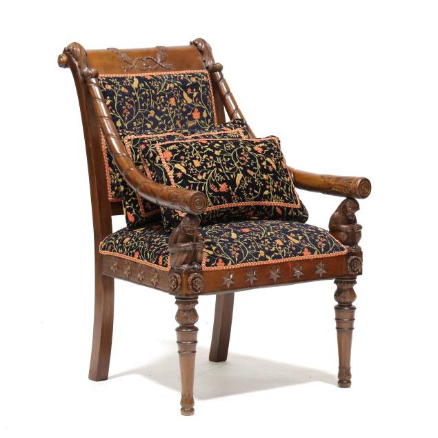 anglo-indian-style-carved-mahogany-armchair