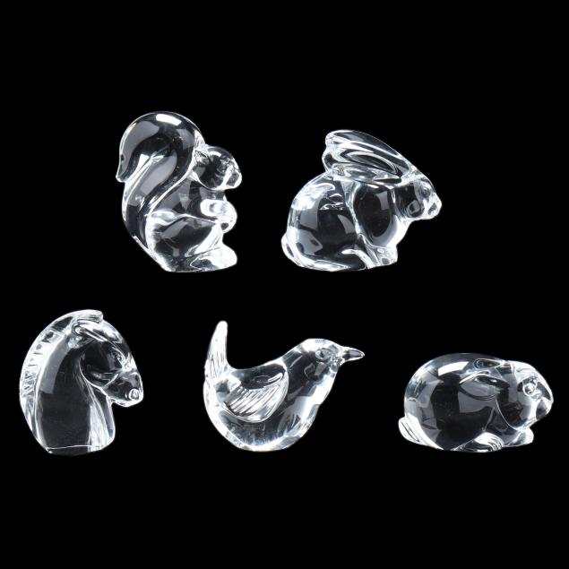 five-assorted-steuben-crystal-animals