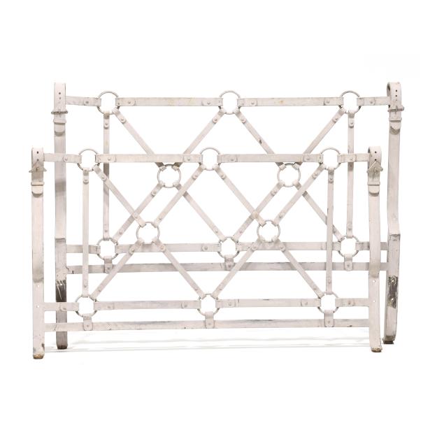 after-jacques-adnet-equestrian-iron-buckle-queen-size-bed