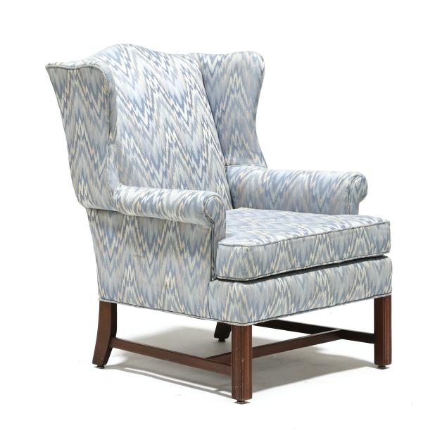 chippendale-style-diminutive-easy-chair-in-designer-upholstery